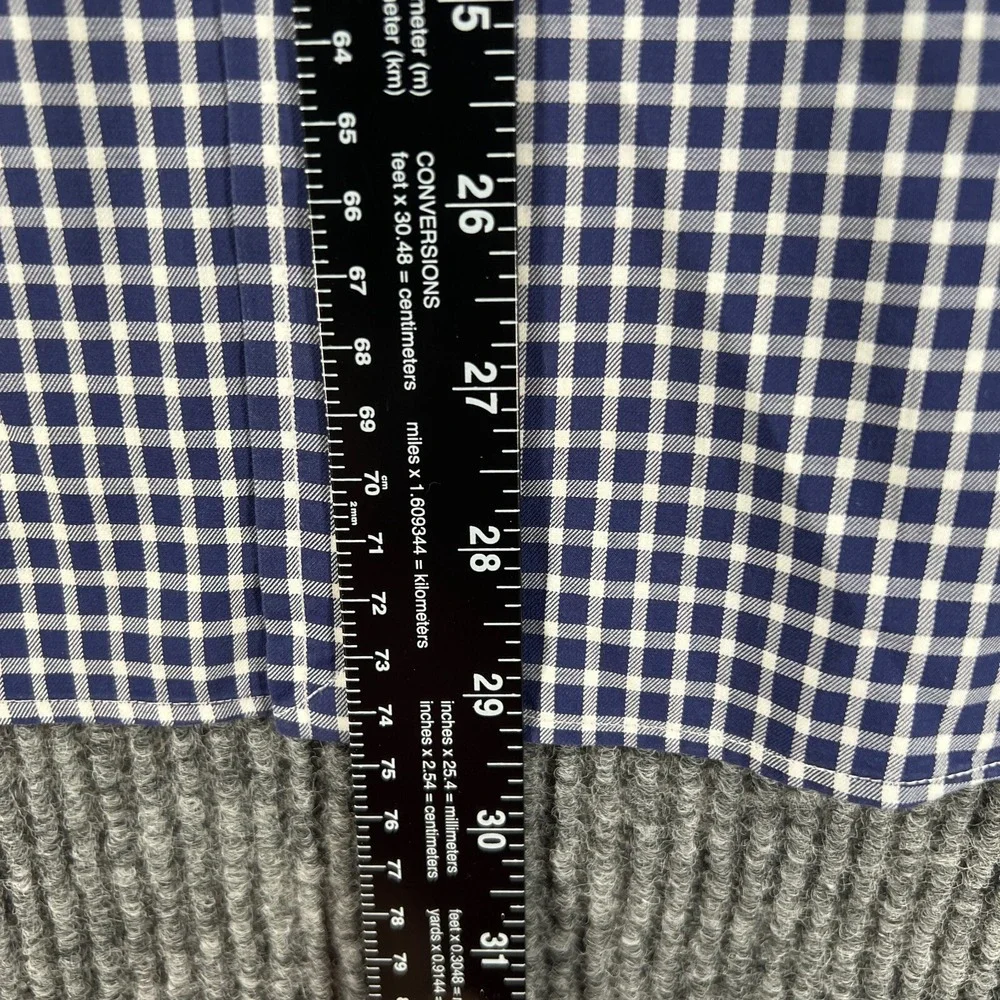 Polo Ralph Lauren Shirt Mens XL Blue Check Long Sleeve Button Up Curham Sport